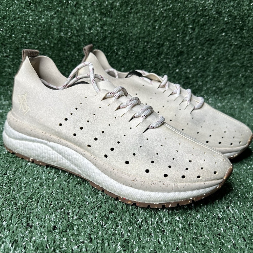 OTBT Women's Alstead Sneaker Beige Suede Cork Lace Up Comfort Shoe 9M